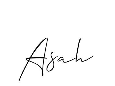 It looks lik you need a new signature style for name Asah. Design unique handwritten (Allison_Script) signature with our free signature maker in just a few clicks. Asah signature style 2 images and pictures png