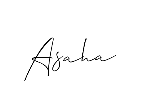 Create a beautiful signature design for name Asaha. With this signature (Allison_Script) fonts, you can make a handwritten signature for free. Asaha signature style 2 images and pictures png