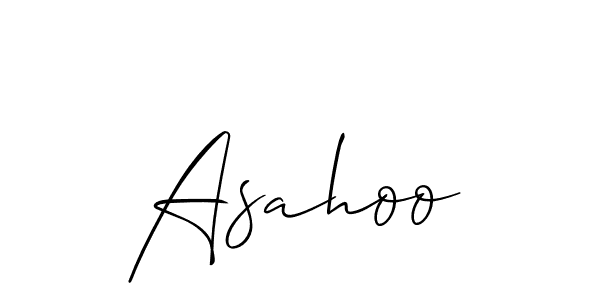 How to make Asahoo signature? Allison_Script is a professional autograph style. Create handwritten signature for Asahoo name. Asahoo signature style 2 images and pictures png