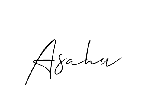 Allison_Script is a professional signature style that is perfect for those who want to add a touch of class to their signature. It is also a great choice for those who want to make their signature more unique. Get Asahu name to fancy signature for free. Asahu signature style 2 images and pictures png