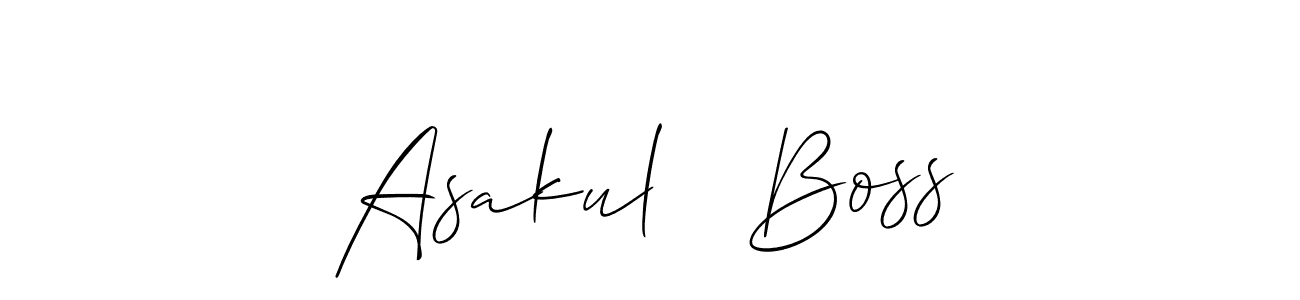 How to make Asakul   Boss name signature. Use Allison_Script style for creating short signs online. This is the latest handwritten sign. Asakul   Boss signature style 2 images and pictures png