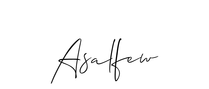 Once you've used our free online signature maker to create your best signature Allison_Script style, it's time to enjoy all of the benefits that Asalfew name signing documents. Asalfew signature style 2 images and pictures png