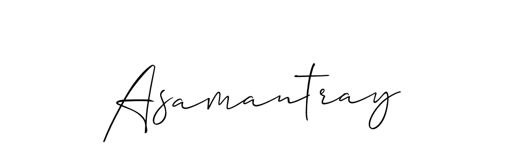 How to make Asamantray name signature. Use Allison_Script style for creating short signs online. This is the latest handwritten sign. Asamantray signature style 2 images and pictures png