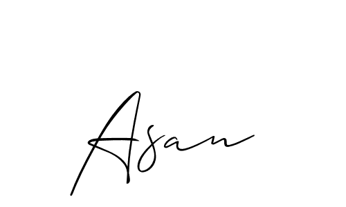 You can use this online signature creator to create a handwritten signature for the name Asan . This is the best online autograph maker. Asan  signature style 2 images and pictures png