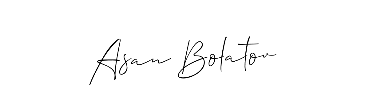 How to make Asan Bolatov signature? Allison_Script is a professional autograph style. Create handwritten signature for Asan Bolatov name. Asan Bolatov signature style 2 images and pictures png