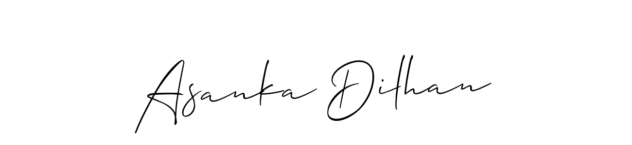 Similarly Allison_Script is the best handwritten signature design. Signature creator online .You can use it as an online autograph creator for name Asanka Dilhan. Asanka Dilhan signature style 2 images and pictures png