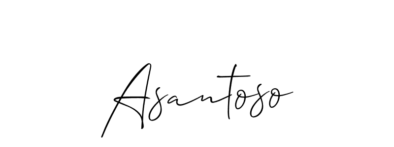 Make a beautiful signature design for name Asantoso. Use this online signature maker to create a handwritten signature for free. Asantoso signature style 2 images and pictures png