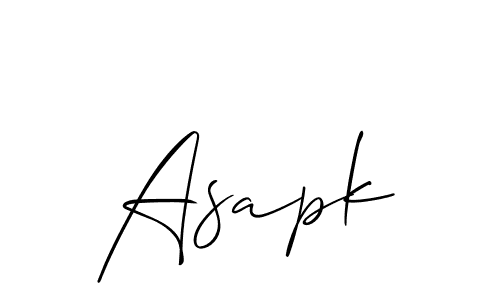 Make a beautiful signature design for name Asapk. Use this online signature maker to create a handwritten signature for free. Asapk signature style 2 images and pictures png