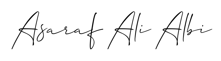 Here are the top professional signature styles for the name Asaraf Ali Albi. These are the best autograph styles you can use for your name. Asaraf Ali Albi signature style 2 images and pictures png