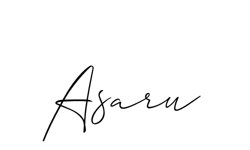 Also we have Asaru name is the best signature style. Create professional handwritten signature collection using Allison_Script autograph style. Asaru signature style 2 images and pictures png