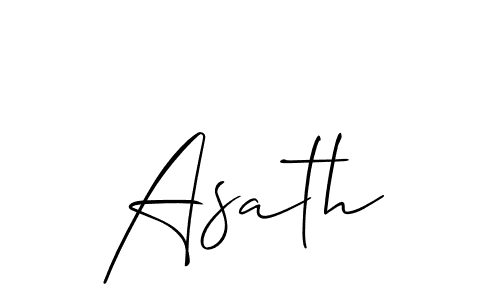 How to Draw Asath signature style? Allison_Script is a latest design signature styles for name Asath. Asath signature style 2 images and pictures png