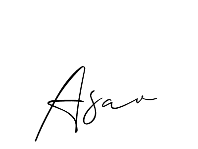 Similarly Allison_Script is the best handwritten signature design. Signature creator online .You can use it as an online autograph creator for name Asav. Asav signature style 2 images and pictures png