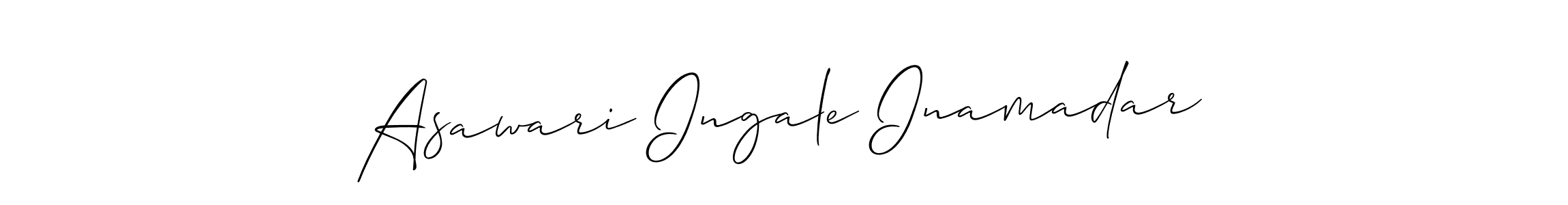 Check out images of Autograph of Asawari Ingale Inamadar name. Actor Asawari Ingale Inamadar Signature Style. Allison_Script is a professional sign style online. Asawari Ingale Inamadar signature style 2 images and pictures png