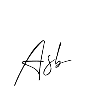 Make a beautiful signature design for name Asb. With this signature (Allison_Script) style, you can create a handwritten signature for free. Asb signature style 2 images and pictures png