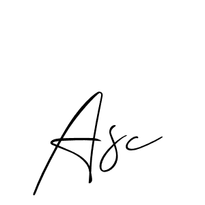 How to make Asc name signature. Use Allison_Script style for creating short signs online. This is the latest handwritten sign. Asc signature style 2 images and pictures png