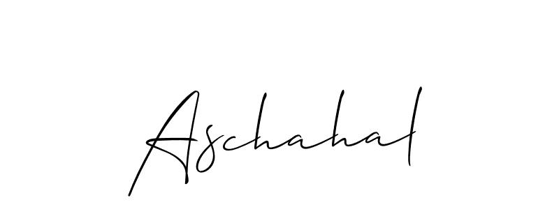 Aschahal stylish signature style. Best Handwritten Sign (Allison_Script) for my name. Handwritten Signature Collection Ideas for my name Aschahal. Aschahal signature style 2 images and pictures png
