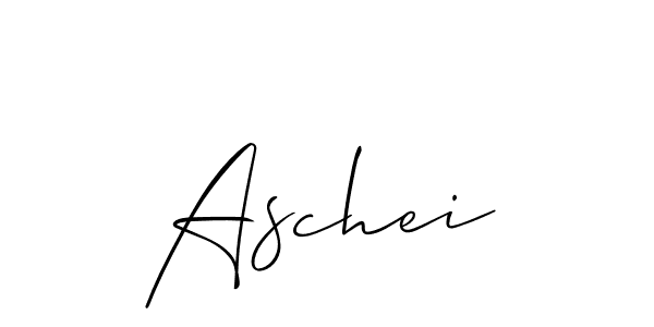 Make a beautiful signature design for name Aschei. With this signature (Allison_Script) style, you can create a handwritten signature for free. Aschei signature style 2 images and pictures png