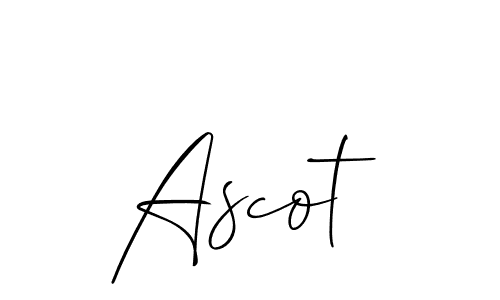 Make a beautiful signature design for name Ascot. Use this online signature maker to create a handwritten signature for free. Ascot signature style 2 images and pictures png