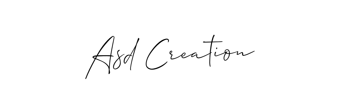 Allison_Script is a professional signature style that is perfect for those who want to add a touch of class to their signature. It is also a great choice for those who want to make their signature more unique. Get Asd Creation name to fancy signature for free. Asd Creation signature style 2 images and pictures png