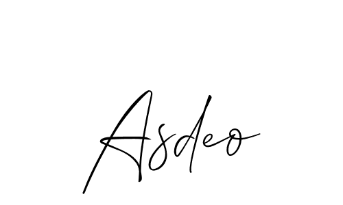 Asdeo stylish signature style. Best Handwritten Sign (Allison_Script) for my name. Handwritten Signature Collection Ideas for my name Asdeo. Asdeo signature style 2 images and pictures png