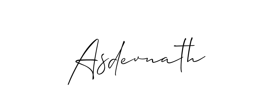 Also we have Asdevnath name is the best signature style. Create professional handwritten signature collection using Allison_Script autograph style. Asdevnath signature style 2 images and pictures png