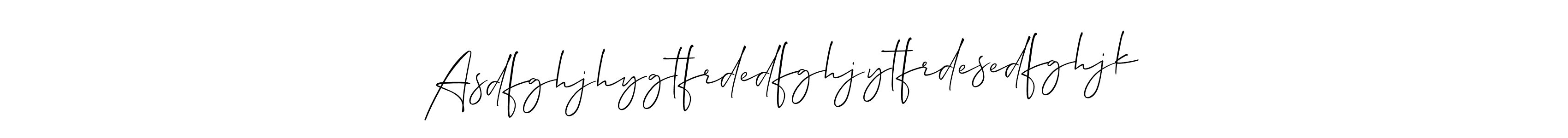 Also You can easily find your signature by using the search form. We will create Asdfghjhygtfrdedfghjytfrdesedfghjk name handwritten signature images for you free of cost using Allison_Script sign style. Asdfghjhygtfrdedfghjytfrdesedfghjk signature style 2 images and pictures png