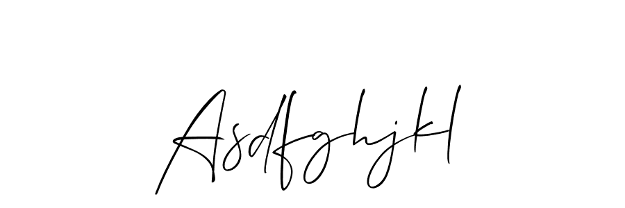 Best and Professional Signature Style for Asdfghjkl. Allison_Script Best Signature Style Collection. Asdfghjkl signature style 2 images and pictures png