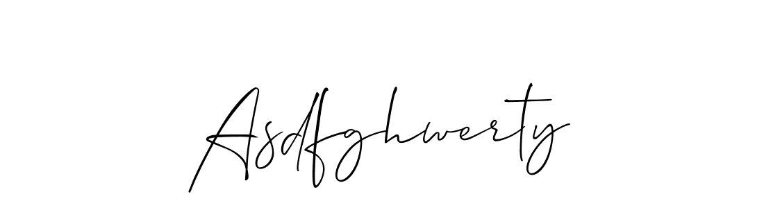 Create a beautiful signature design for name Asdfghwerty. With this signature (Allison_Script) fonts, you can make a handwritten signature for free. Asdfghwerty signature style 2 images and pictures png