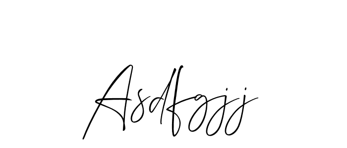 How to make Asdfgjj signature? Allison_Script is a professional autograph style. Create handwritten signature for Asdfgjj name. Asdfgjj signature style 2 images and pictures png