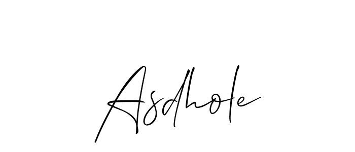 if you are searching for the best signature style for your name Asdhole. so please give up your signature search. here we have designed multiple signature styles  using Allison_Script. Asdhole signature style 2 images and pictures png