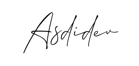 Transform the name Asdidev into a signature masterpiece using Allison_Script font. Ideal for photographers, artists, and creators looking for watermarks. Asdidev signature style 2 images and pictures png