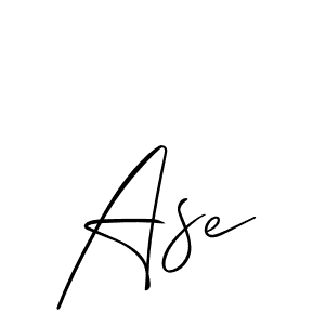 Allison_Script is a professional signature style that is perfect for those who want to add a touch of class to their signature. It is also a great choice for those who want to make their signature more unique. Get Ase name to fancy signature for free. Ase signature style 2 images and pictures png