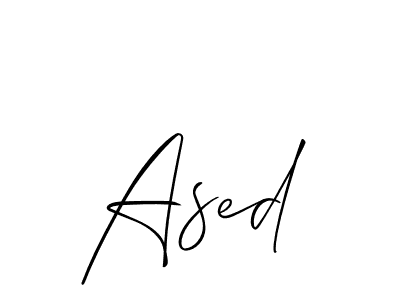 This is the best signature style for the Ased name. Also you like these signature font (Allison_Script). Mix name signature. Ased signature style 2 images and pictures png