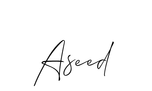 Make a beautiful signature design for name Aseed. Use this online signature maker to create a handwritten signature for free. Aseed signature style 2 images and pictures png