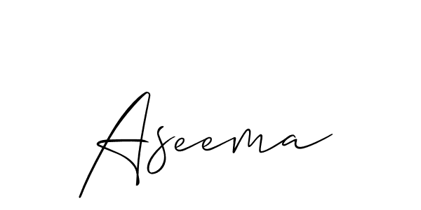 Best and Professional Signature Style for Aseema. Allison_Script Best Signature Style Collection. Aseema signature style 2 images and pictures png