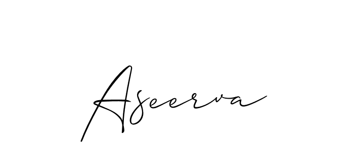 You can use this online signature creator to create a handwritten signature for the name Aseerva. This is the best online autograph maker. Aseerva signature style 2 images and pictures png