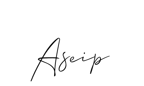 Once you've used our free online signature maker to create your best signature Allison_Script style, it's time to enjoy all of the benefits that Aseip name signing documents. Aseip signature style 2 images and pictures png