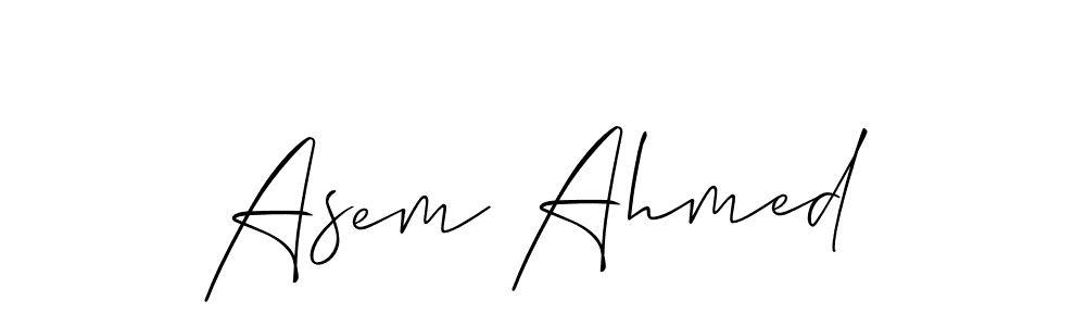 How to Draw Asem Ahmed signature style? Allison_Script is a latest design signature styles for name Asem Ahmed. Asem Ahmed signature style 2 images and pictures png