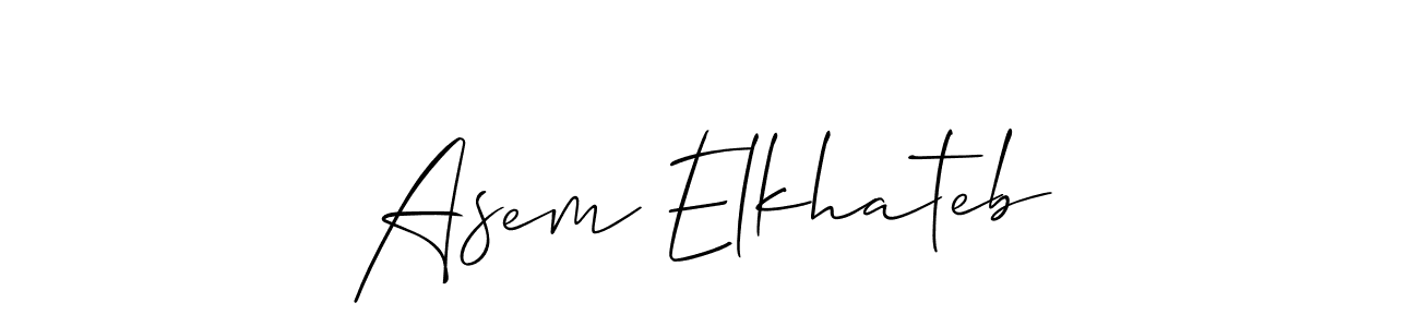 Similarly Allison_Script is the best handwritten signature design. Signature creator online .You can use it as an online autograph creator for name Asem Elkhateb. Asem Elkhateb signature style 2 images and pictures png