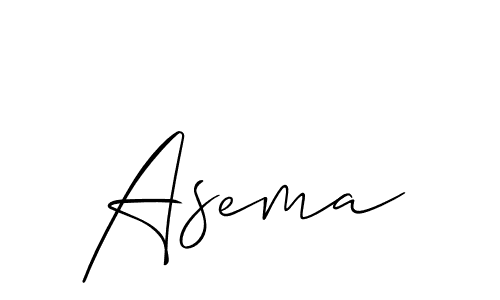 How to make Asema signature? Allison_Script is a professional autograph style. Create handwritten signature for Asema name. Asema signature style 2 images and pictures png