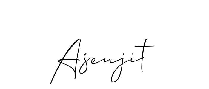 Create a beautiful signature design for name Asenjit. With this signature (Allison_Script) fonts, you can make a handwritten signature for free. Asenjit signature style 2 images and pictures png