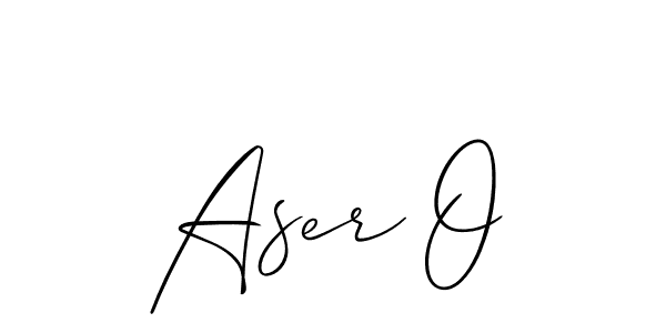 Allison_Script is a professional signature style that is perfect for those who want to add a touch of class to their signature. It is also a great choice for those who want to make their signature more unique. Get Aser O name to fancy signature for free. Aser O signature style 2 images and pictures png