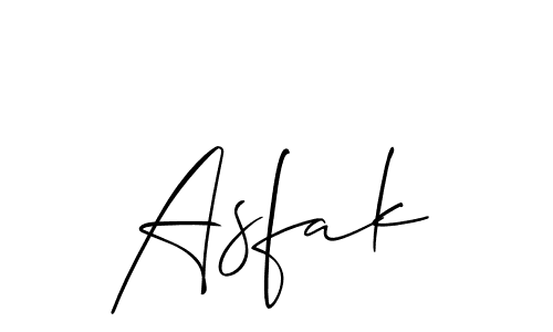It looks lik you need a new signature style for name Asfak. Design unique handwritten (Allison_Script) signature with our free signature maker in just a few clicks. Asfak signature style 2 images and pictures png