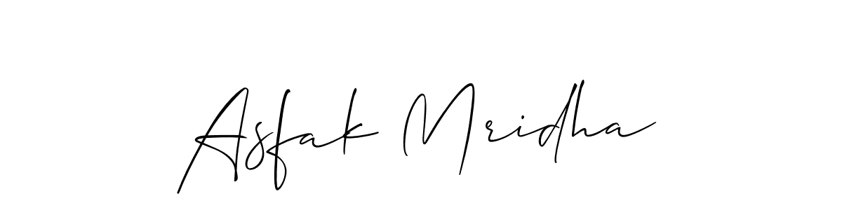 Asfak Mridha stylish signature style. Best Handwritten Sign (Allison_Script) for my name. Handwritten Signature Collection Ideas for my name Asfak Mridha. Asfak Mridha signature style 2 images and pictures png