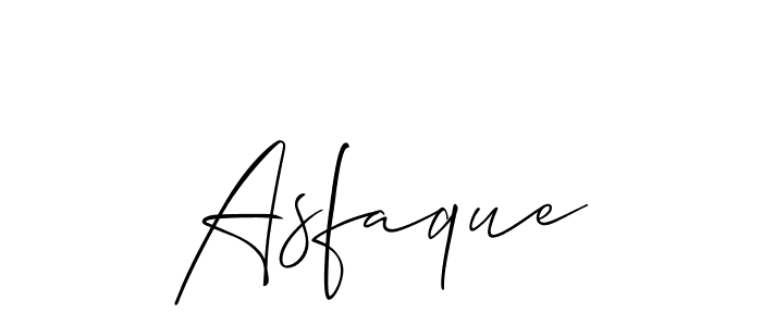 Use a signature maker to create a handwritten signature online. With this signature software, you can design (Allison_Script) your own signature for name Asfaque. Asfaque signature style 2 images and pictures png