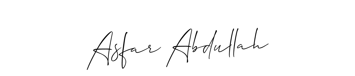Once you've used our free online signature maker to create your best signature Allison_Script style, it's time to enjoy all of the benefits that Asfar Abdullah name signing documents. Asfar Abdullah signature style 2 images and pictures png