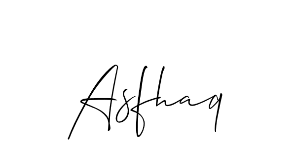 Make a beautiful signature design for name Asfhaq. With this signature (Allison_Script) style, you can create a handwritten signature for free. Asfhaq signature style 2 images and pictures png