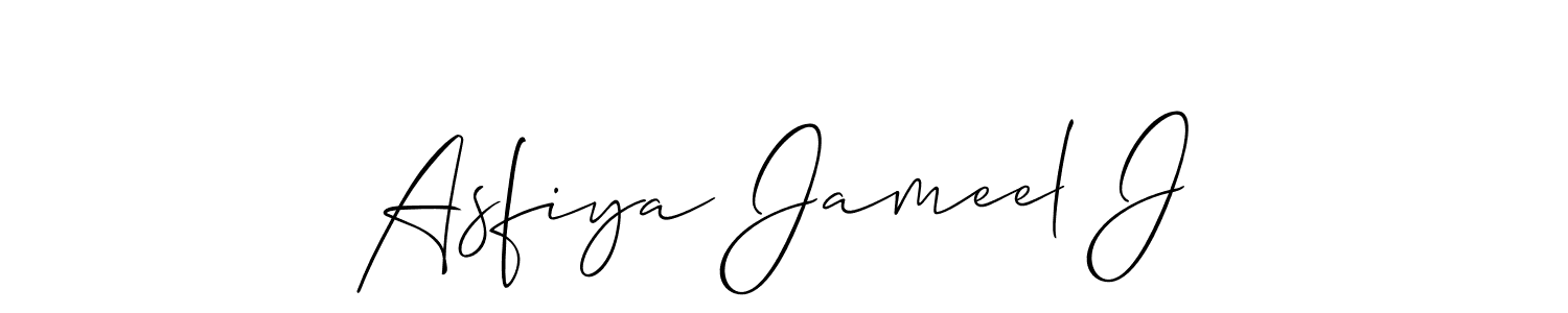 Best and Professional Signature Style for Asfiya Jameel J. Allison_Script Best Signature Style Collection. Asfiya Jameel J signature style 2 images and pictures png