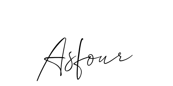 if you are searching for the best signature style for your name Asfour. so please give up your signature search. here we have designed multiple signature styles  using Allison_Script. Asfour signature style 2 images and pictures png