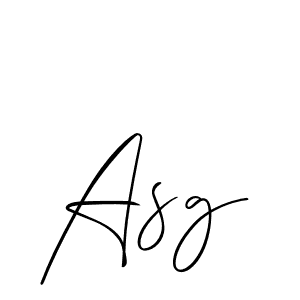 Make a beautiful signature design for name Asg. With this signature (Allison_Script) style, you can create a handwritten signature for free. Asg signature style 2 images and pictures png